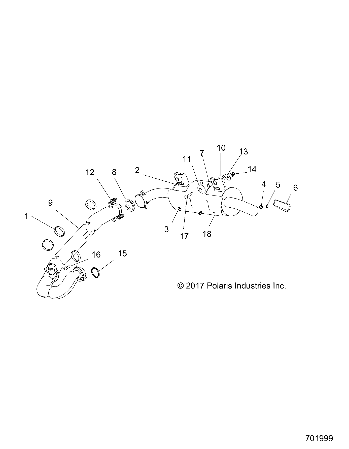 ENGINE, EXHAUST SYSTEM - R21MAA57B1/B9/EBX (701999)