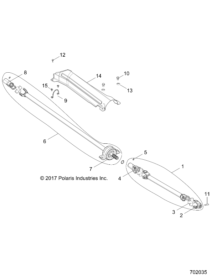 DRIVE TRAIN, PROP SHAFT - Z19VFE99AD/BD/AK/BK/AN/BN/LD/K99AD/BD/AK/BK/AN/BN/LK/LE/L99AC/BC/M99AL (702035)