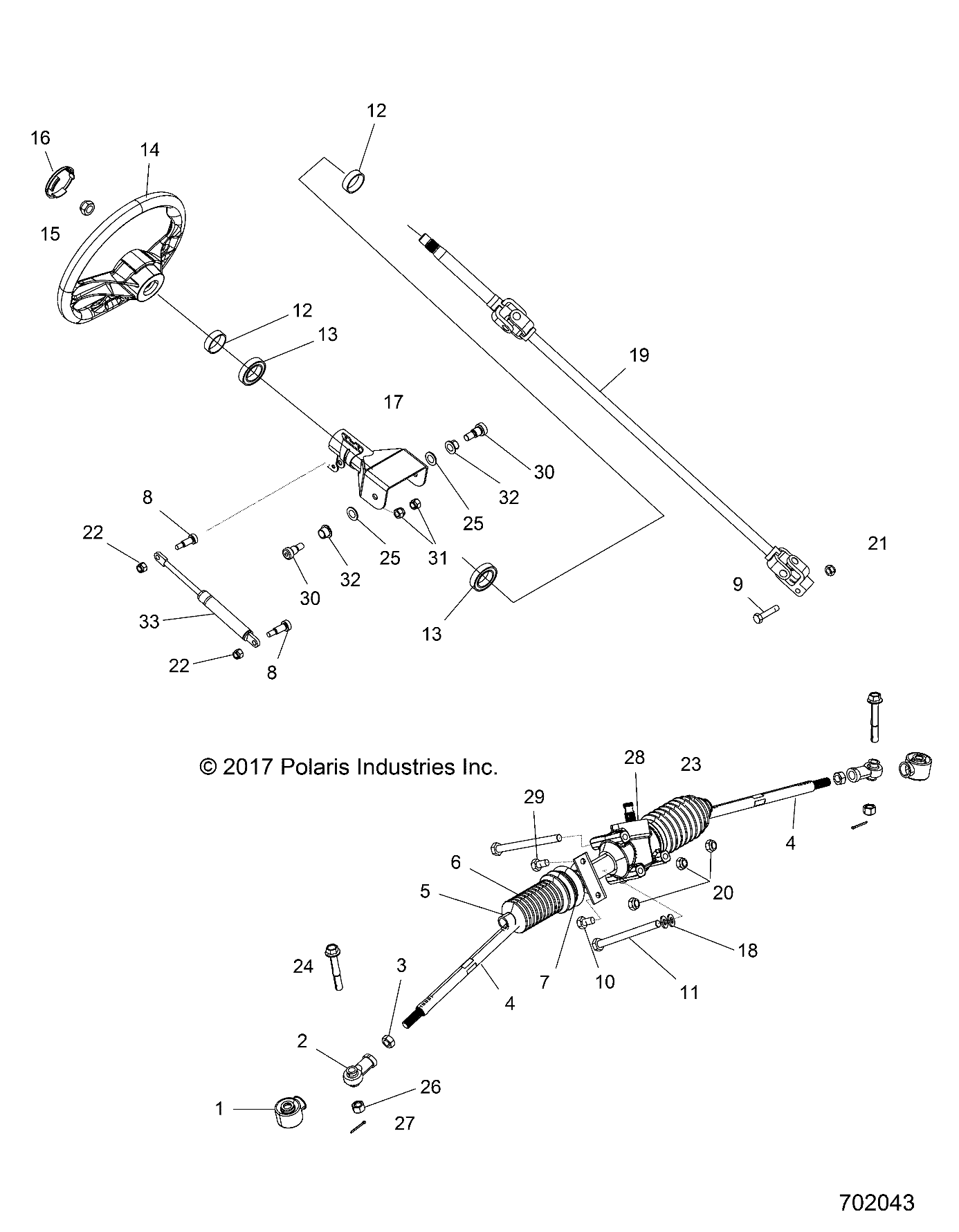 STEERING, STEERING ASM. - Z18VHA57F2 (702043)