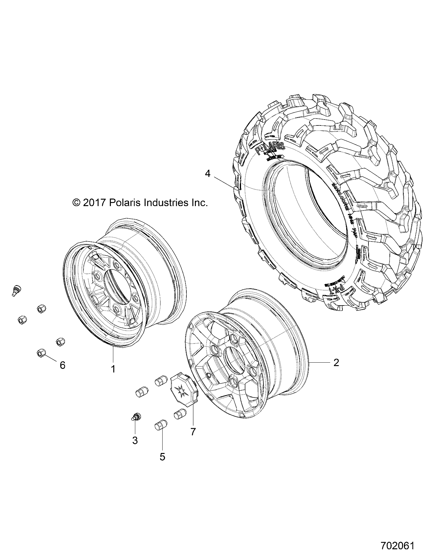 WHEELS, REAR - Z19VAA87A2/E87AK/AR/AA (702061)