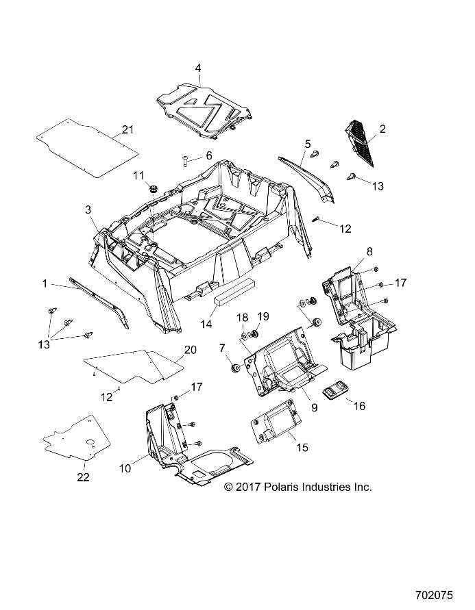 BODY, REAR RACK and FENDERS - Z19VHA57F2 (702075)