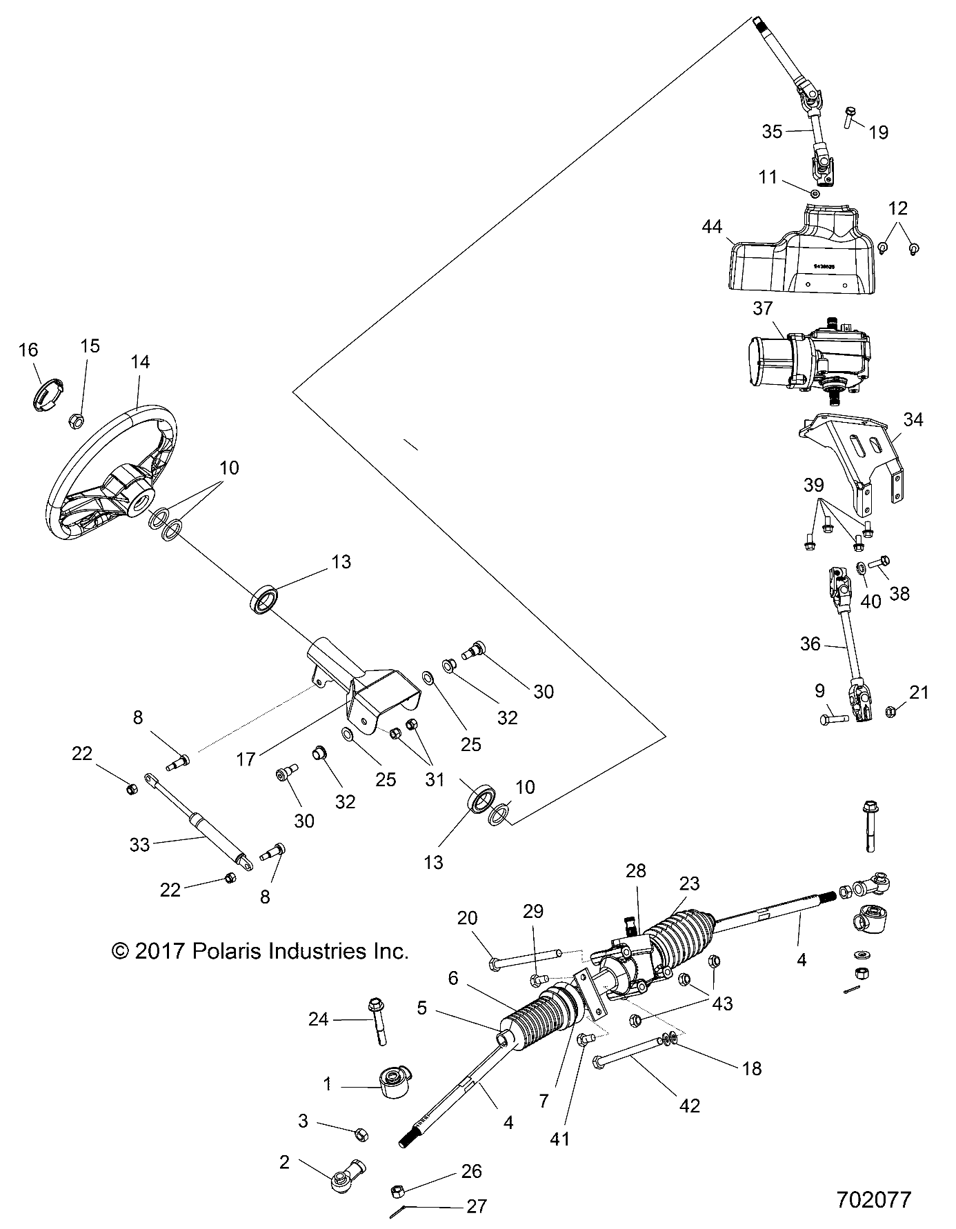 STEERING, STEERING ASM. - Z18VHE57BV (702077)