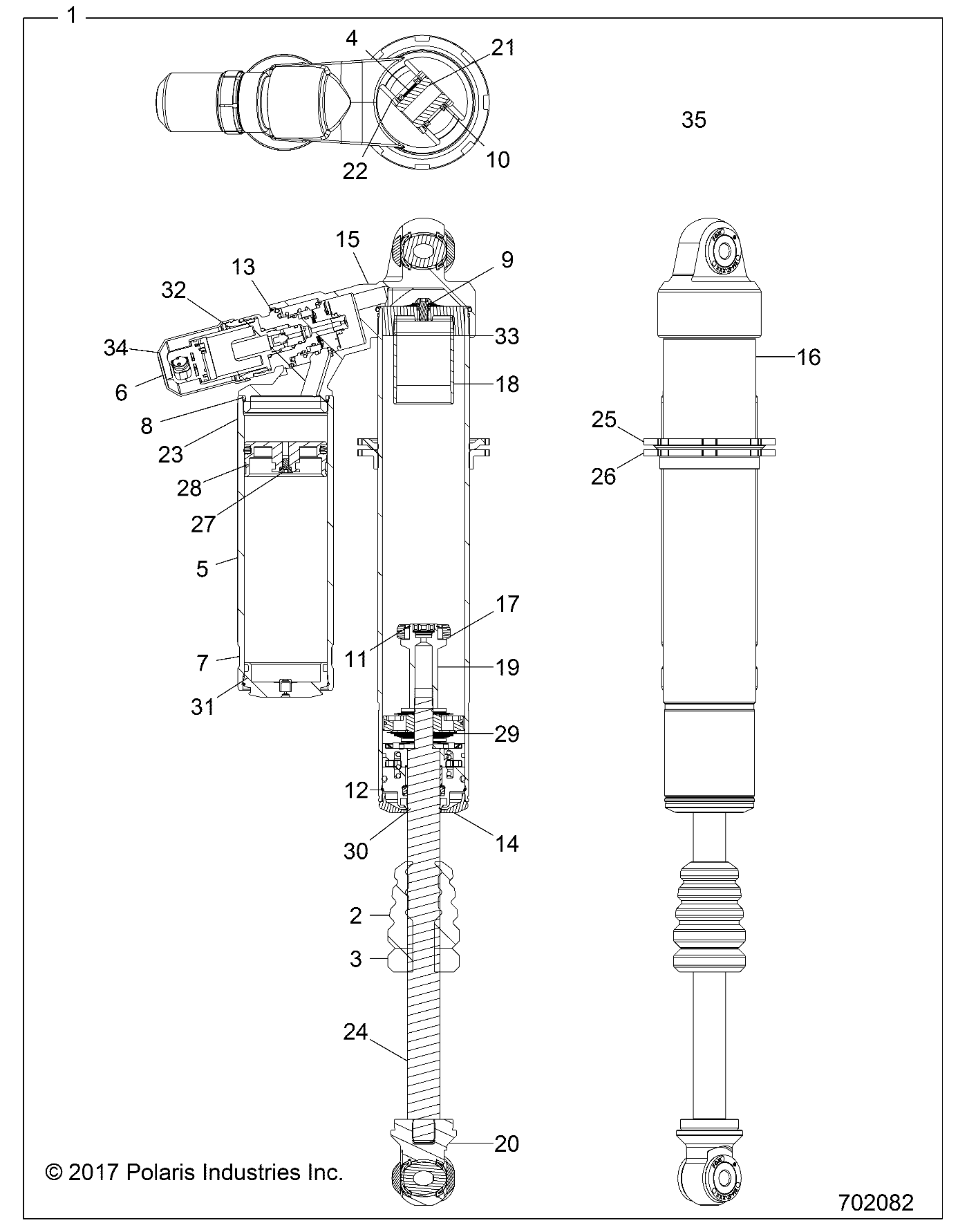 SUSPENSION, FRONT SHOCK (TO 2/12/2018) - Z18VDL92NK (702082)