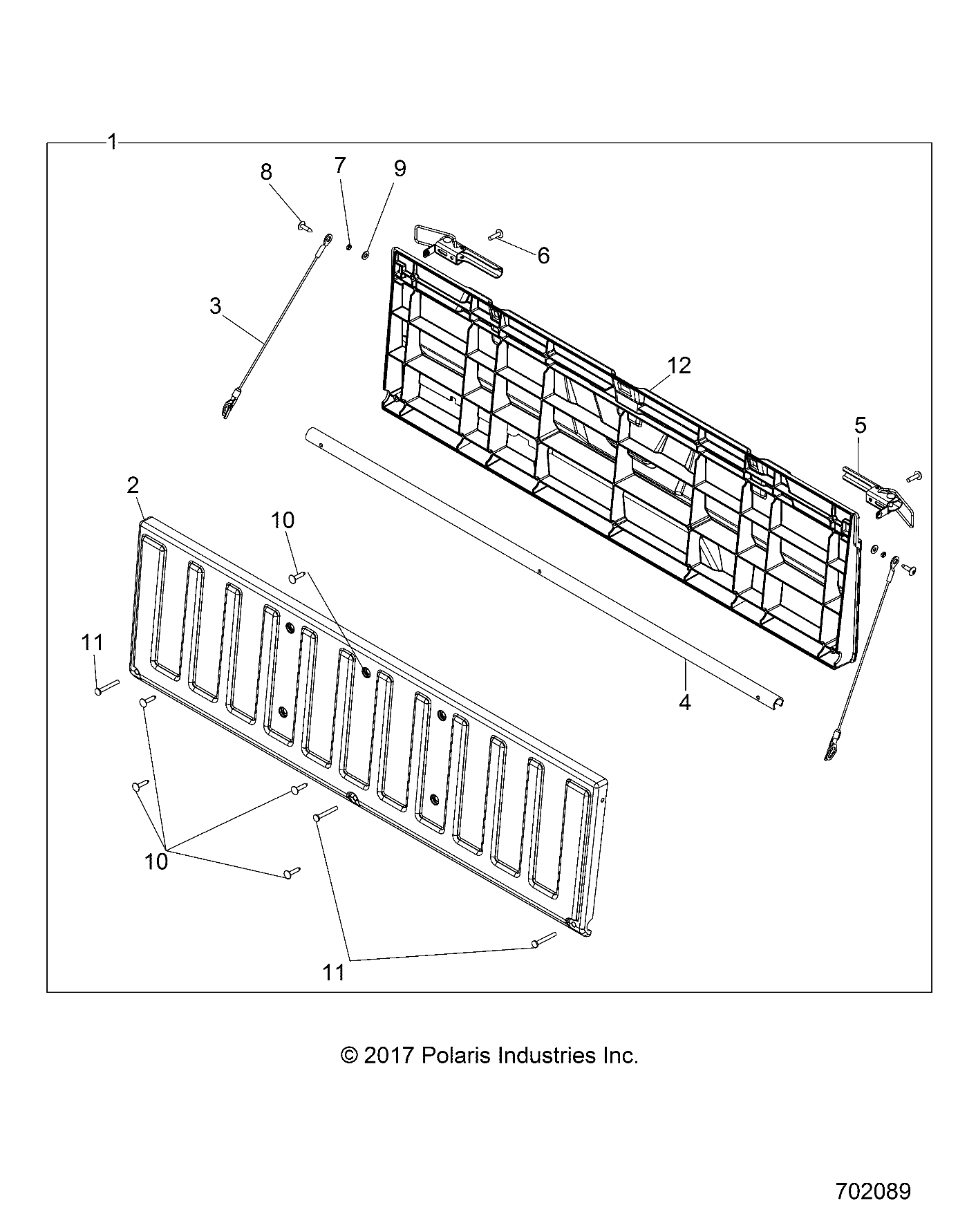 BODY, TAILGATE ASM. - R19RMA57F1/S57C1/F1 (702089)