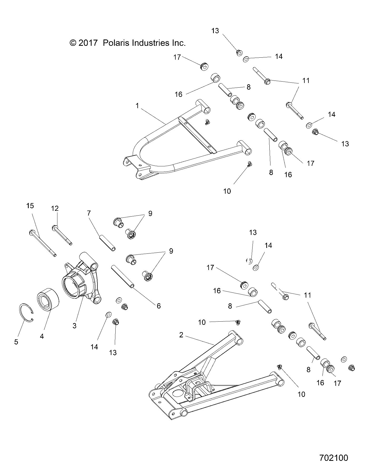 SUSPENSION, REAR - R18RTE87F1/S87C1/F1 (702100)