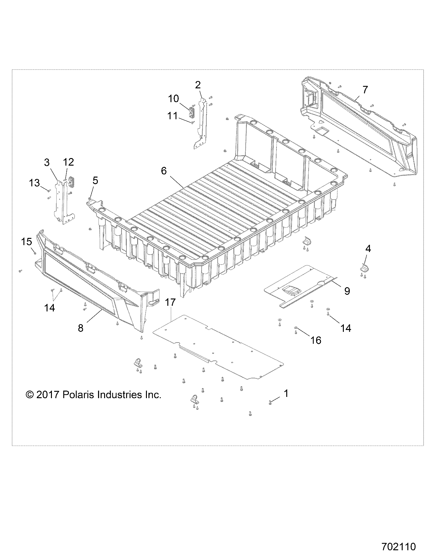 BODY, CARGO BOX - R18RTED1F1/SD1C1 (702110)