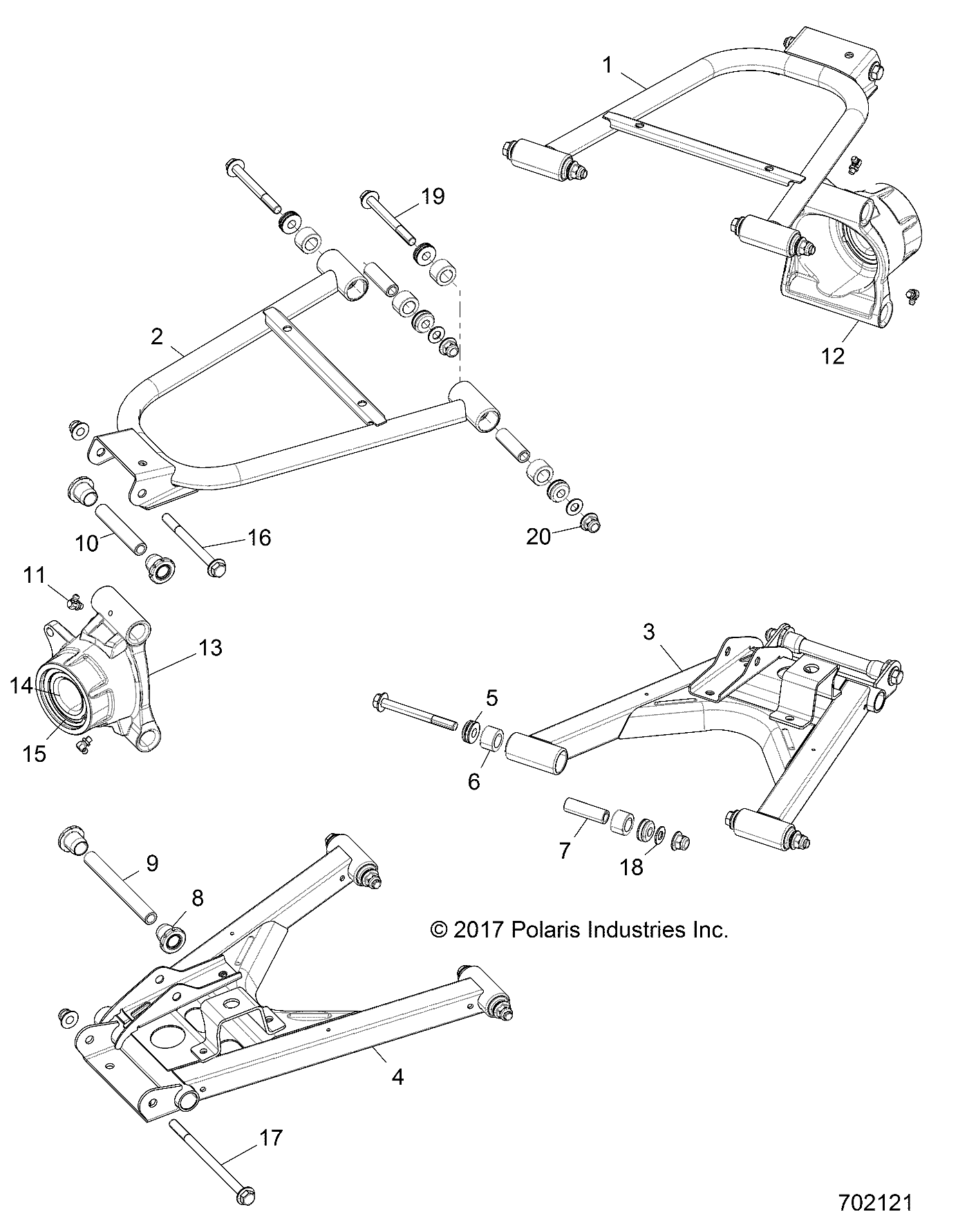 SUSPENSION, REAR - R18RTED1F1/SD1C1 (702121)