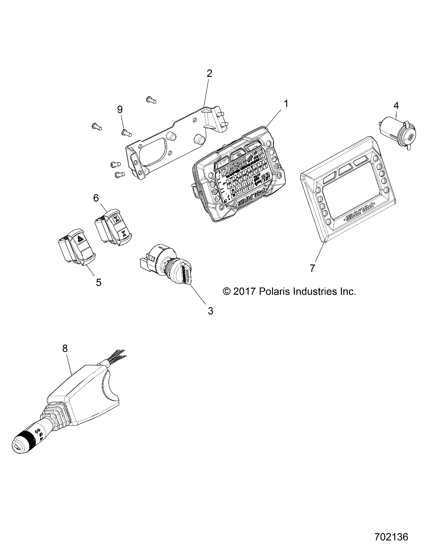 ELECTRICAL, DASH INSTRUMENTS AND CONTROLS - Z18VDS92CF/CU (702136)