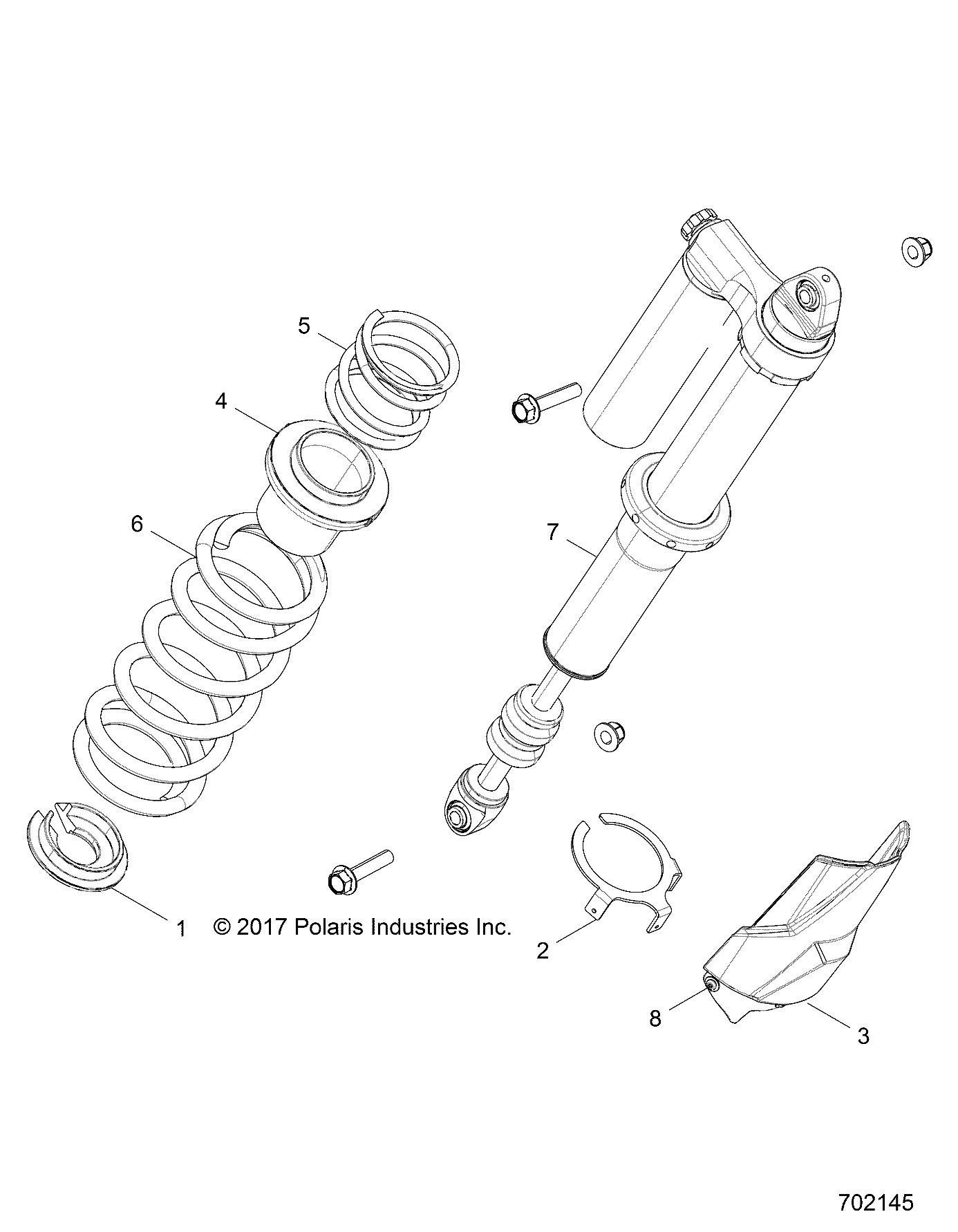 SUSPENSION, REAR SHOCK MOUNTING - Z19VFE99NK (702145)