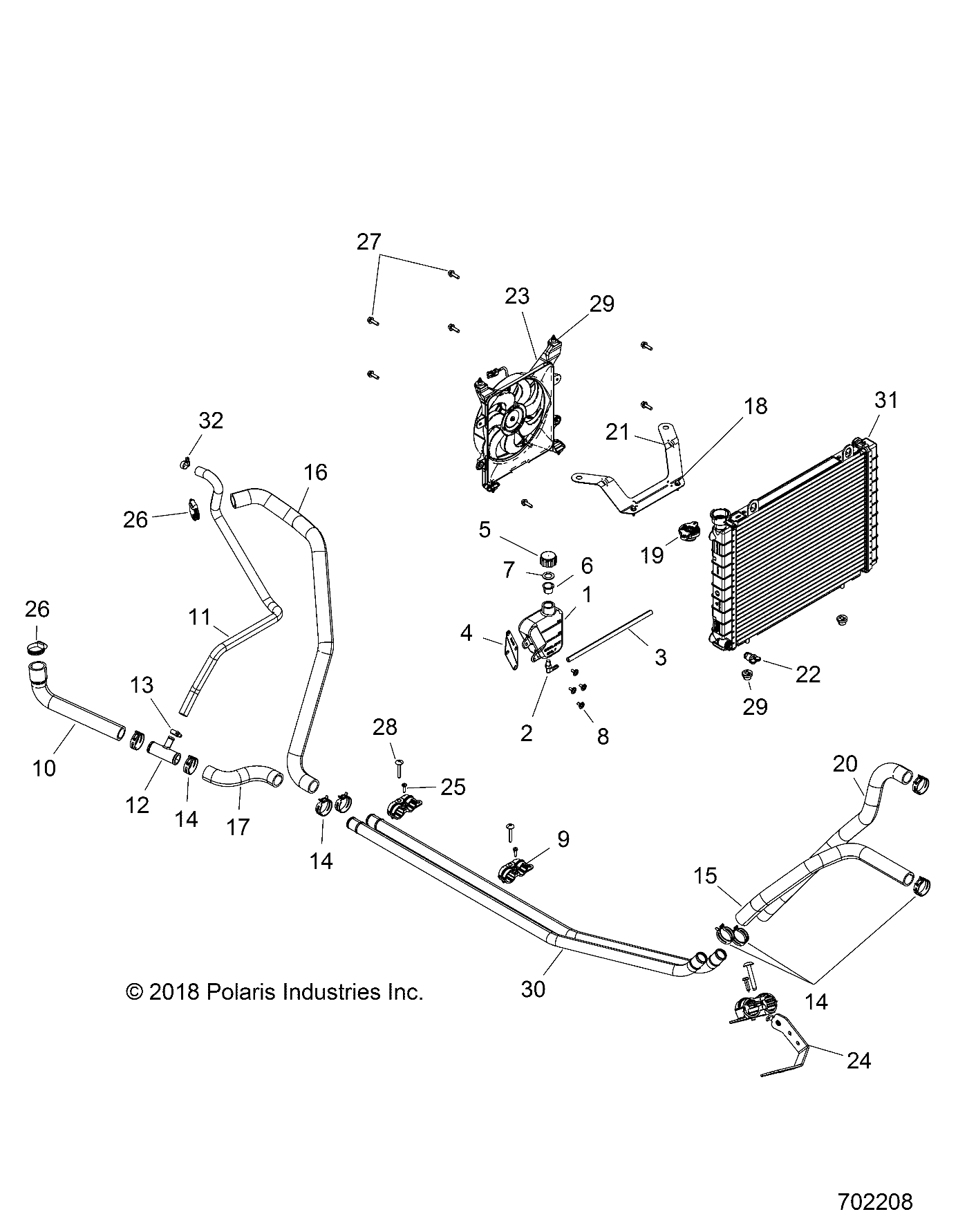 ENGINE, COOLING SYSTEM - R20M4A57B1/B9/EBH (702208)