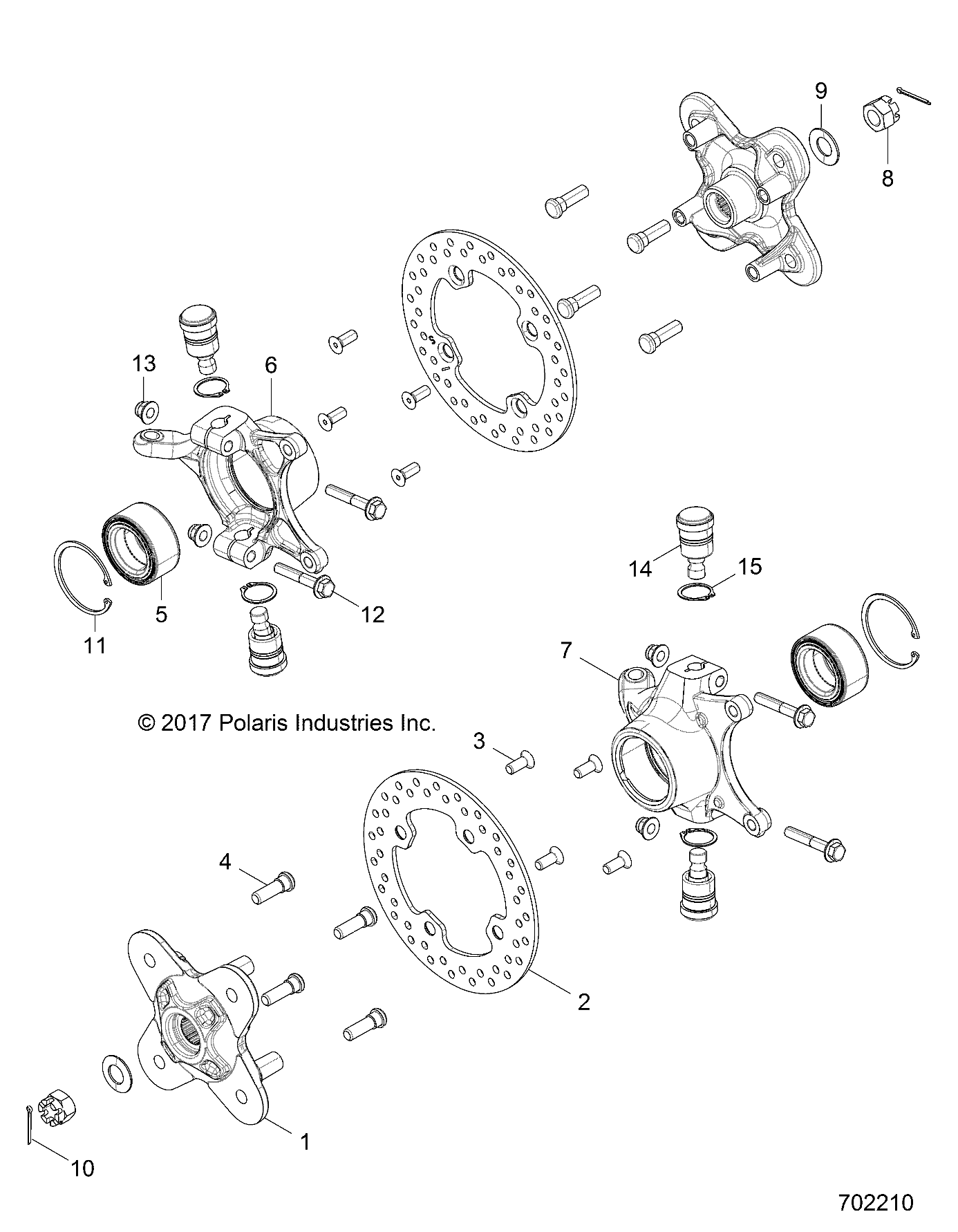 SUSPENSION, FRONT CARRIER - Z18VAS87CM (702210)