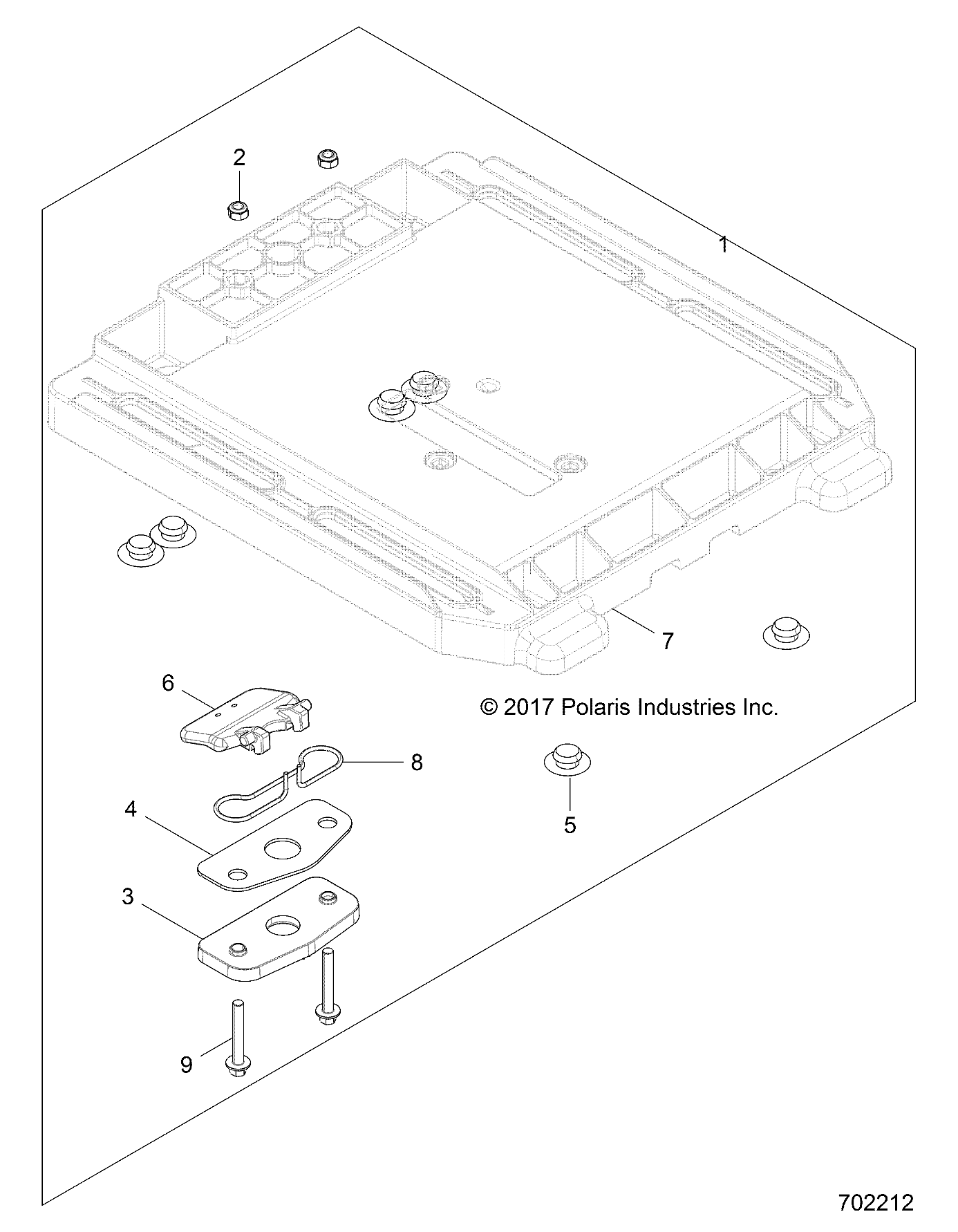 BODY, SEAT BASE PASSENGER - Z19VDS99CK (702212)