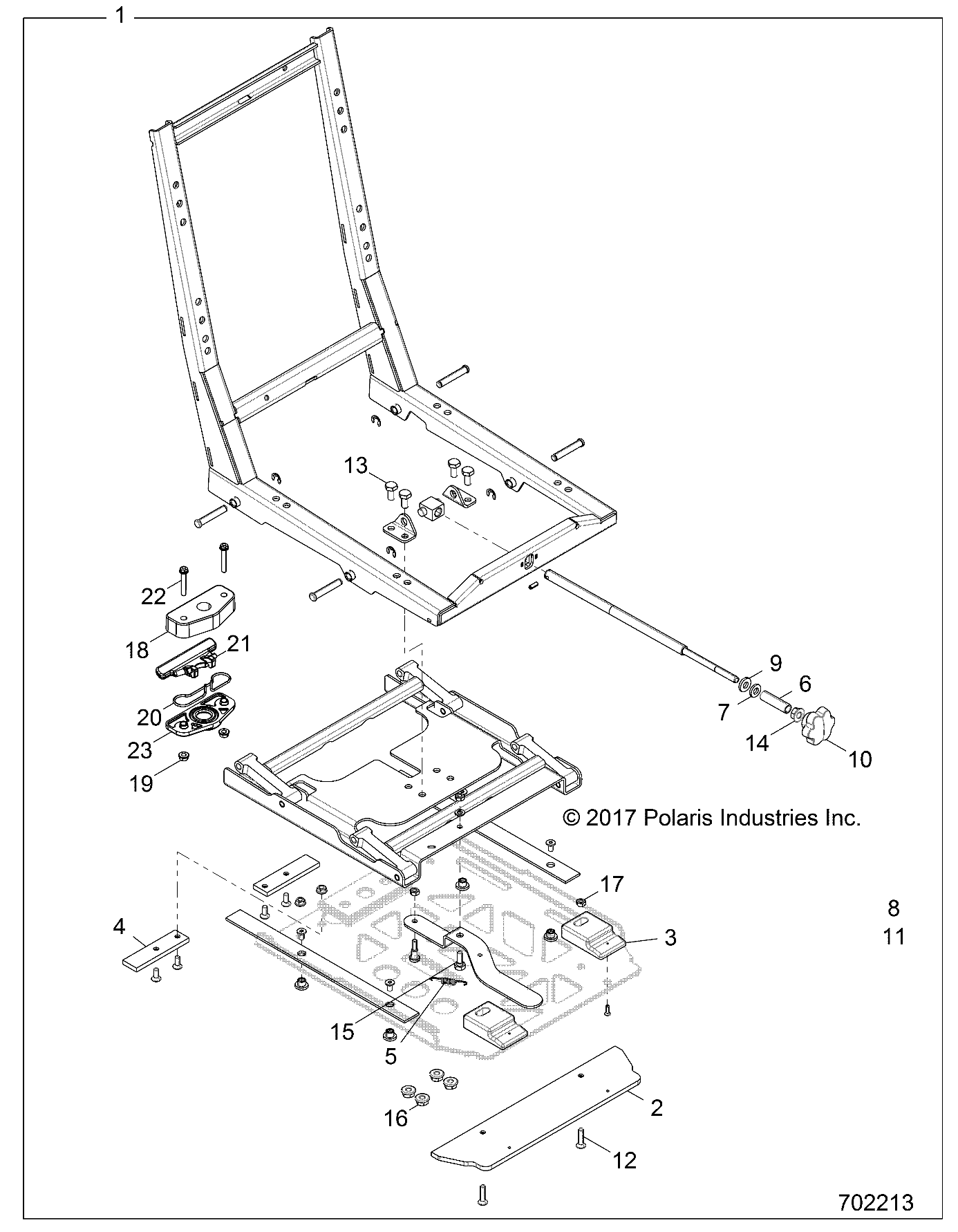 BODY, SEAT BASE ADJUSTER - Z19VDS99CK (702213)