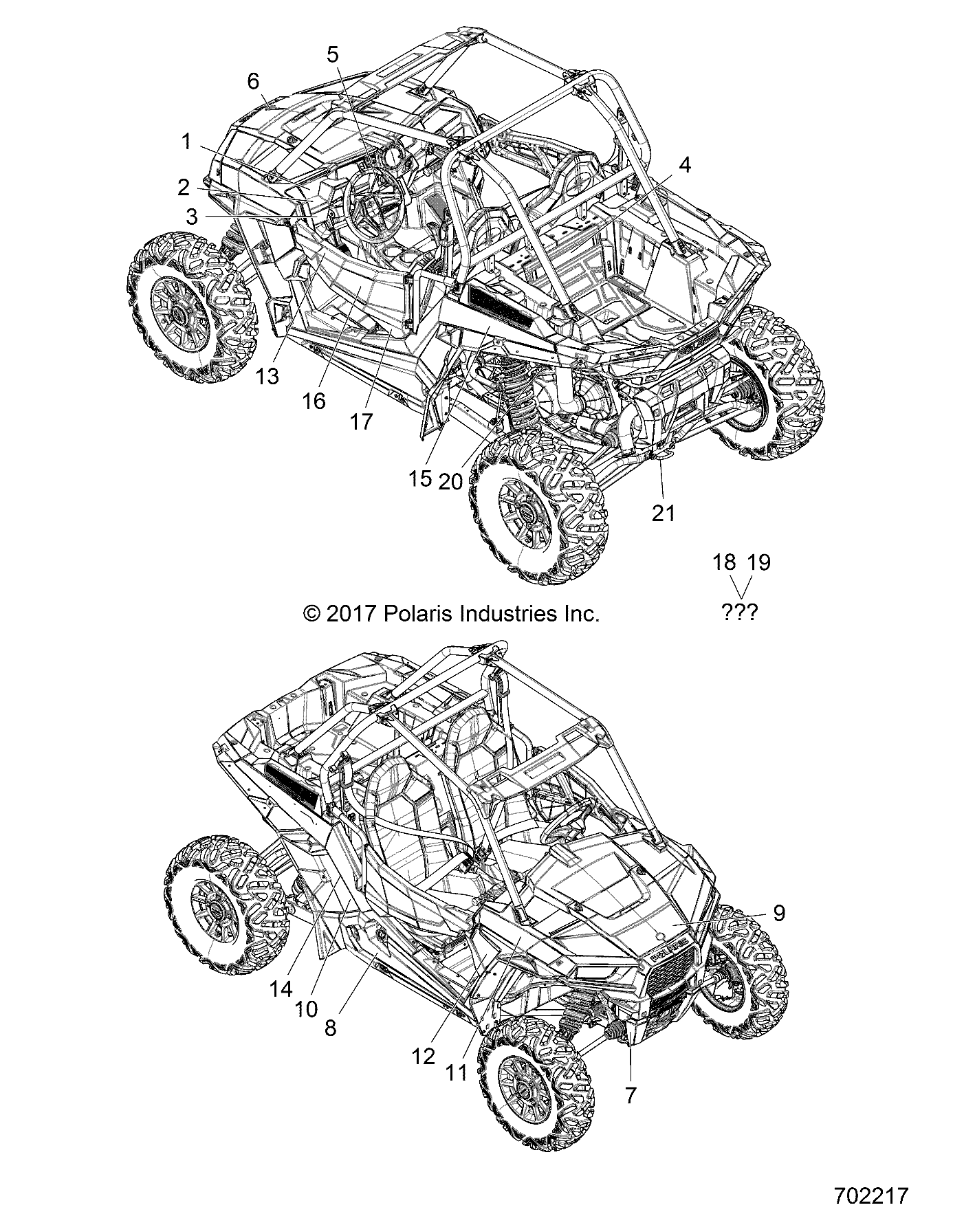 BODY, DECALS - Z18VDE99FK/S99CK/FK (702217)