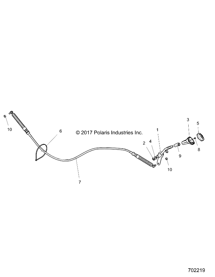 DRIVE TRAIN, GEAR SELECTOR - Z19VDE99FK/S99CK/FK (702219)