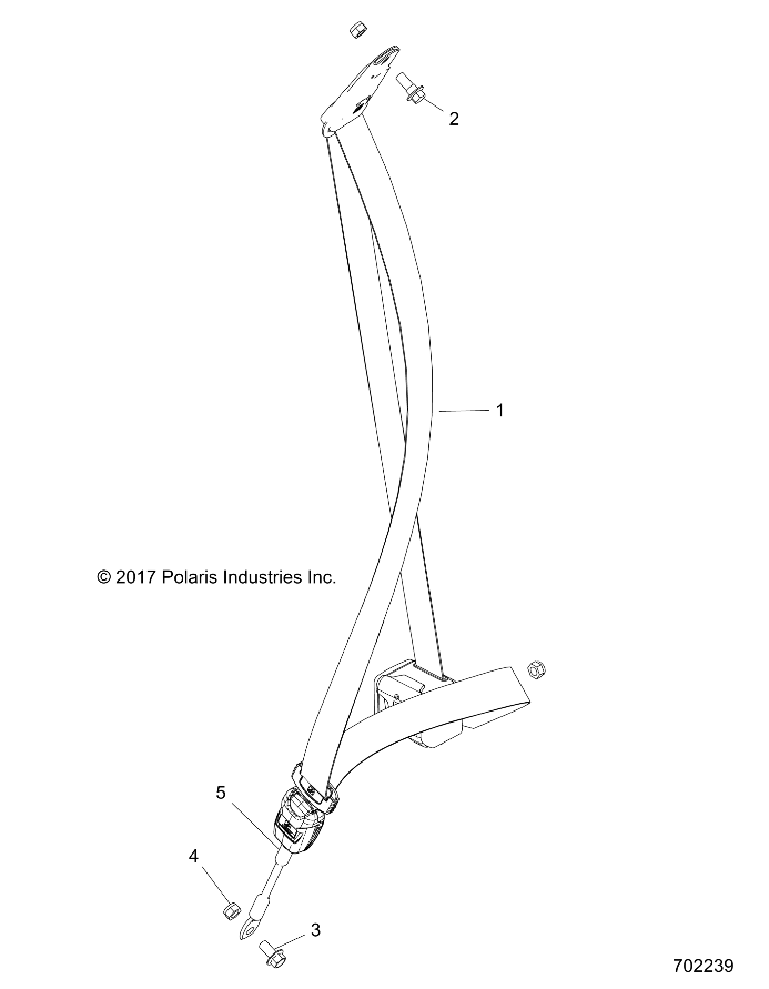 BODY, SEAT BELT MOUNTING - Z18VGE99AK/AW/BK/BW (700284)