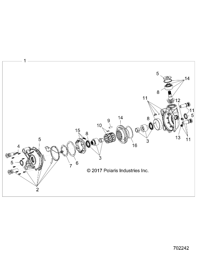 DRIVE TRAIN, FRONT GEARCASE (TO 9/5/2019) - Z20RA_92AC/BC/AK/BK/AR/BR/AE/BE/AH/BH/AT/BT (702242)