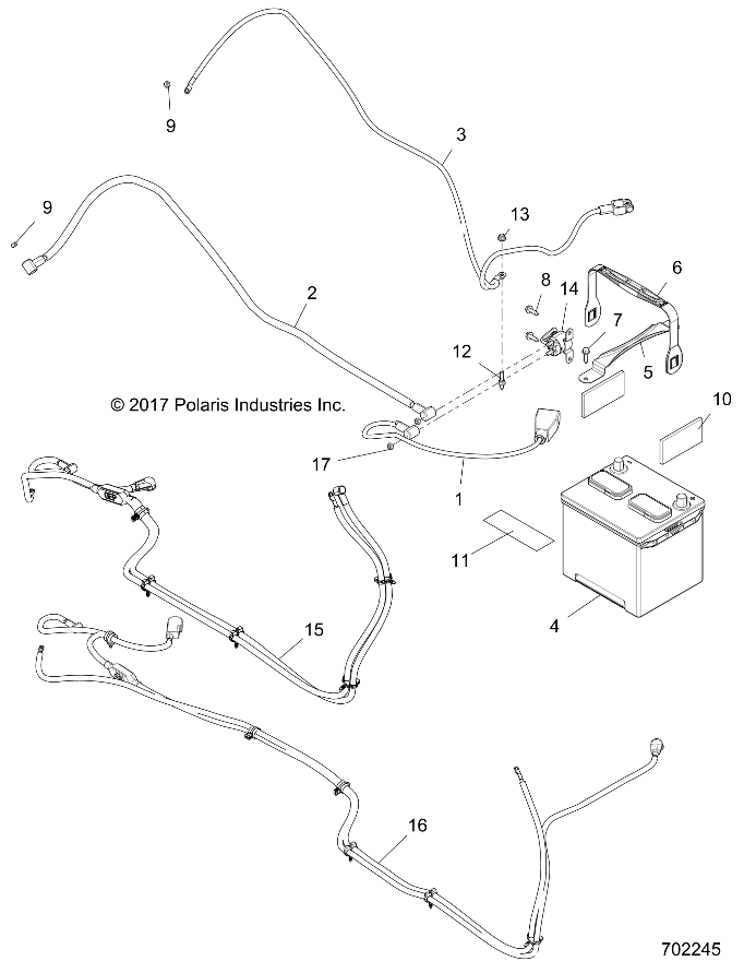 ELECTRICAL, BATTERY - Z18VFE92BB/BM/BS/BU/LBK (702245)