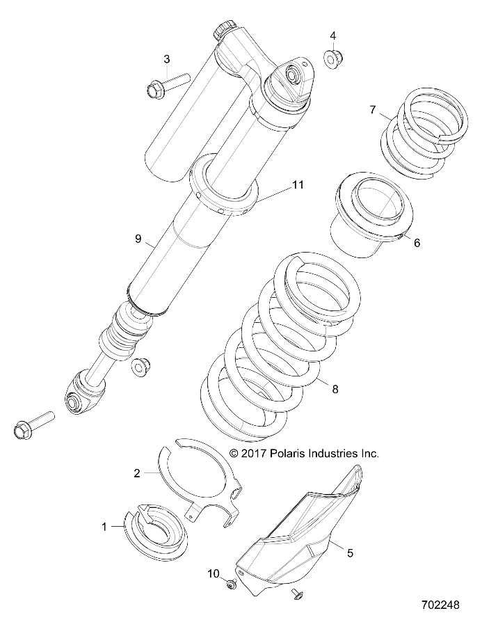 SUSPENSION, REAR SHOCK MOUNTING - Z18VFE92BB/BM/BU/LBK (702248)