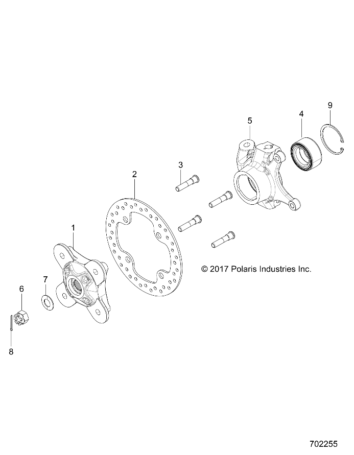 SUSPENSION, FRONT CARRIER- Z19VDE99NK (702255)