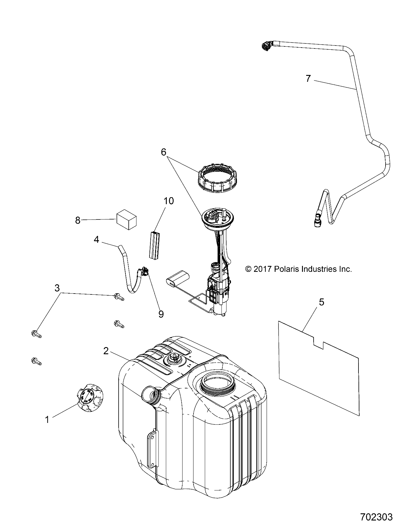 BODY, FUEL TANK ASM. - R17RDA57A1/B1 (702303)