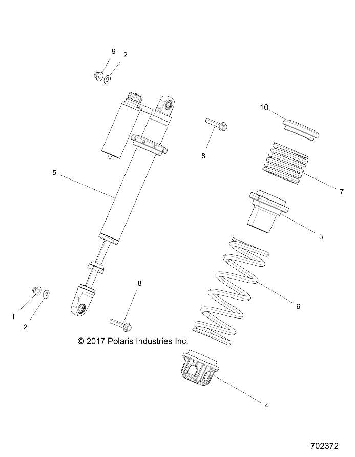 SUSPENSION, FRONT SHOCK MOUNTING - Z18VDE92NB/NU/LNK (702372)