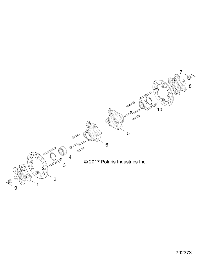 SUSPENSION, REAR CARRIER AND HUB - Z18VDE92NB/NU/LNK (702373)