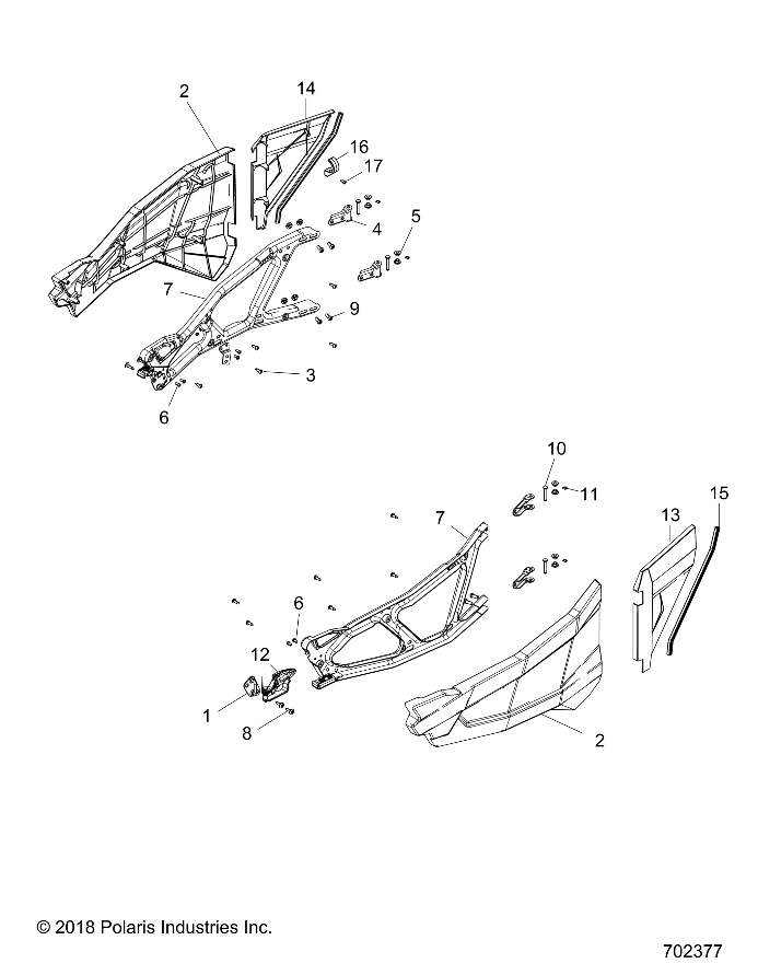 BODY, DOOR - Z18VEL92BK/BR/LK (702377)