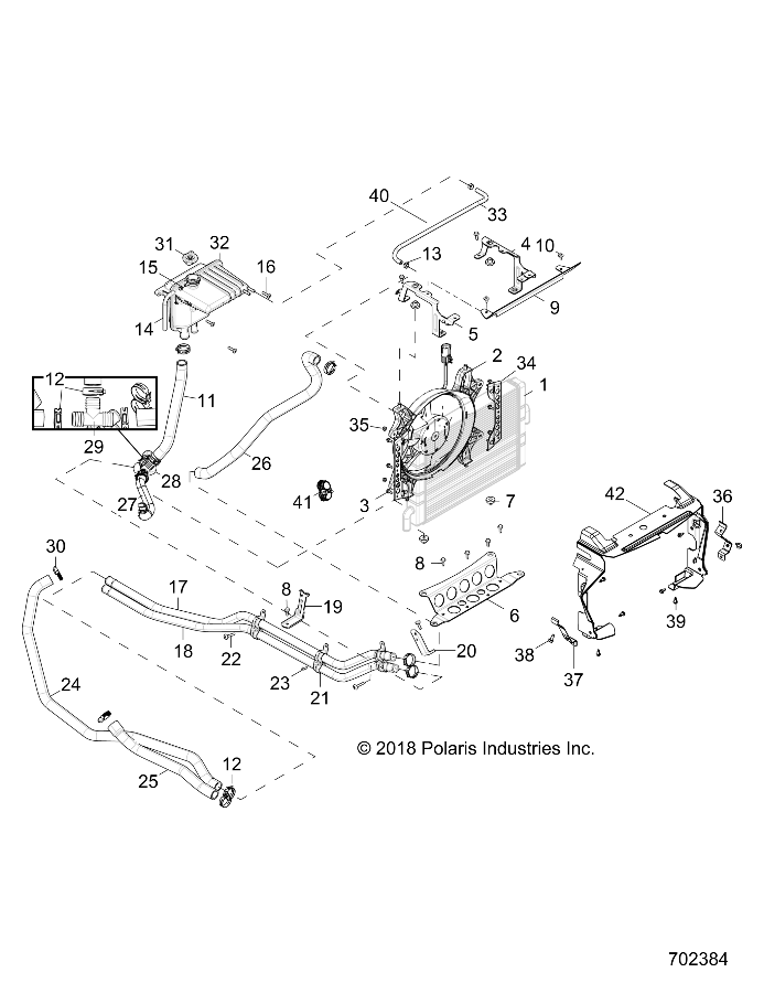 ENGINE, COOLING SYSTEM - Z18VEL92BK/BR/LK (702384)