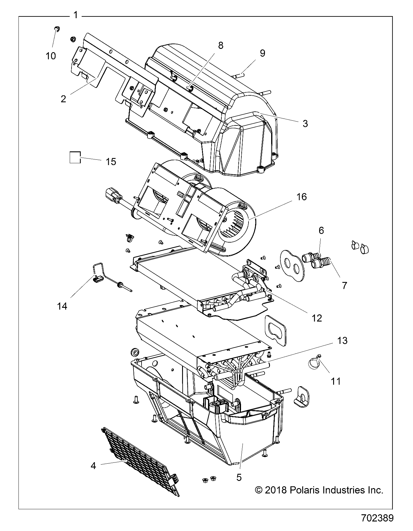 BODY, HVAC ASSEMBLY - R21RSY99A9/AC/AP/AW/B9/BC/BP/BW (702389)