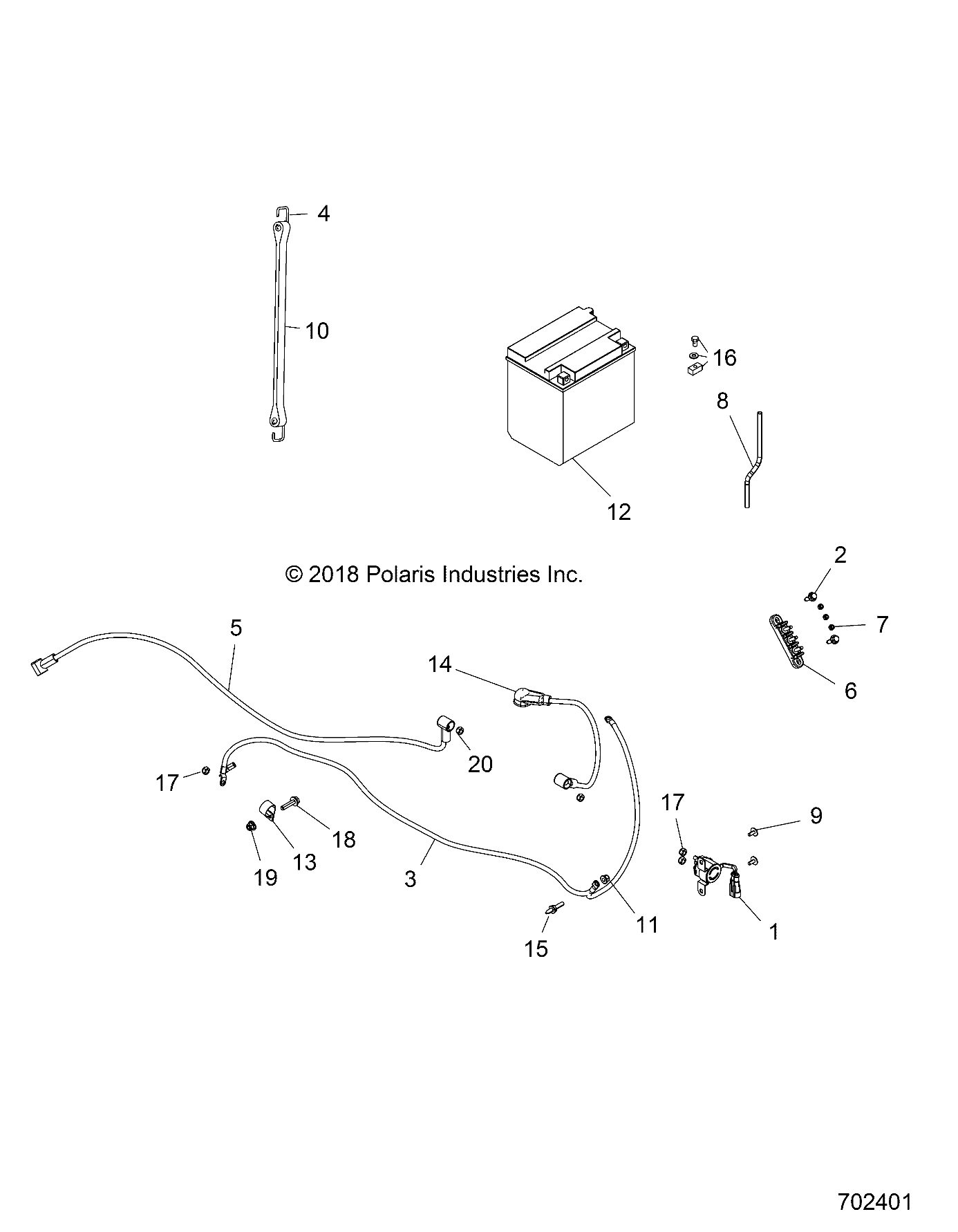 ELECTRICAL, BATTERY - R19RCA57A1/A4/B1/B4 (702401)