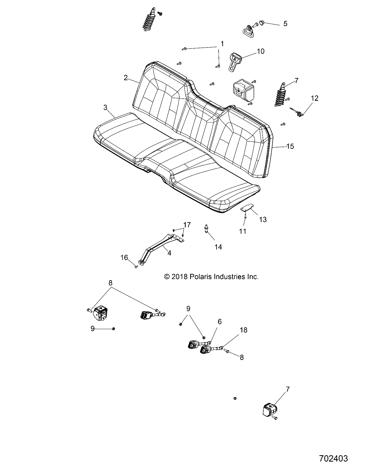 BODY, SEAT - R19RCA57A1/A4/B1/B4 (702403)