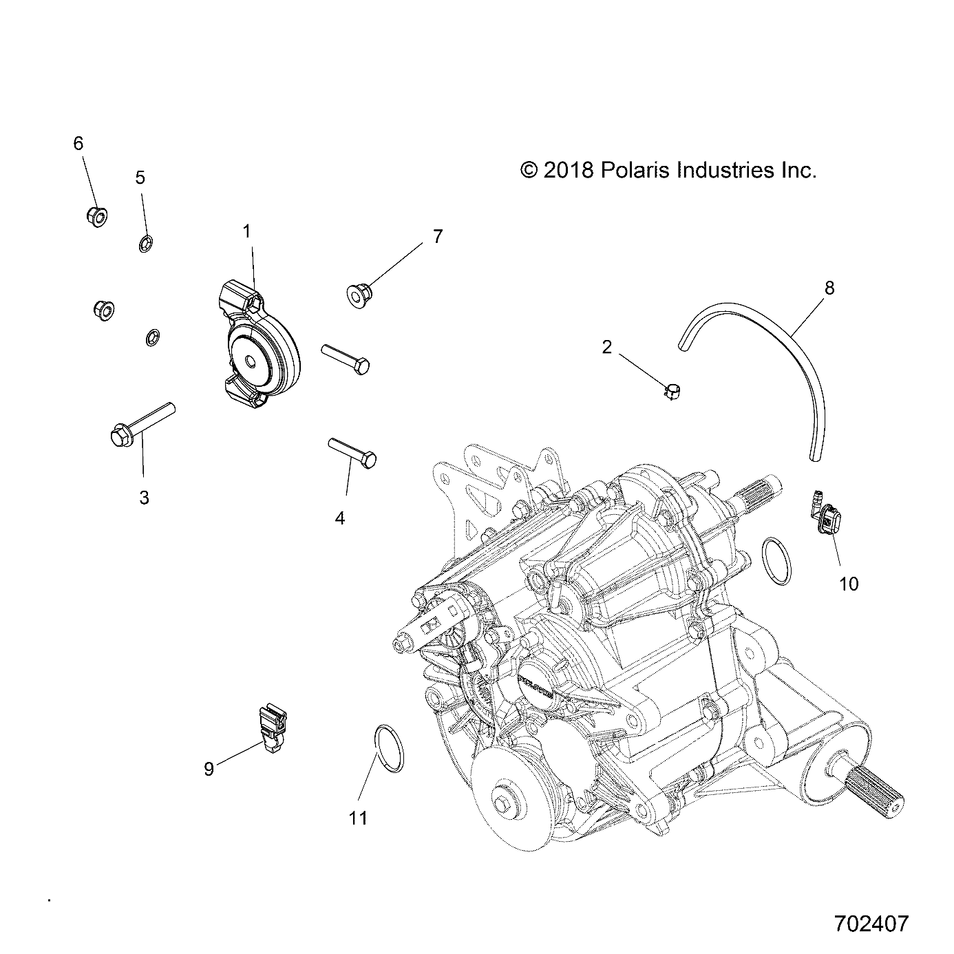 DRIVE TRAIN, MAIN GEARCASE MOUNTING - R19RVA87A1/B1/EA9/AH/B9/BH (702407)