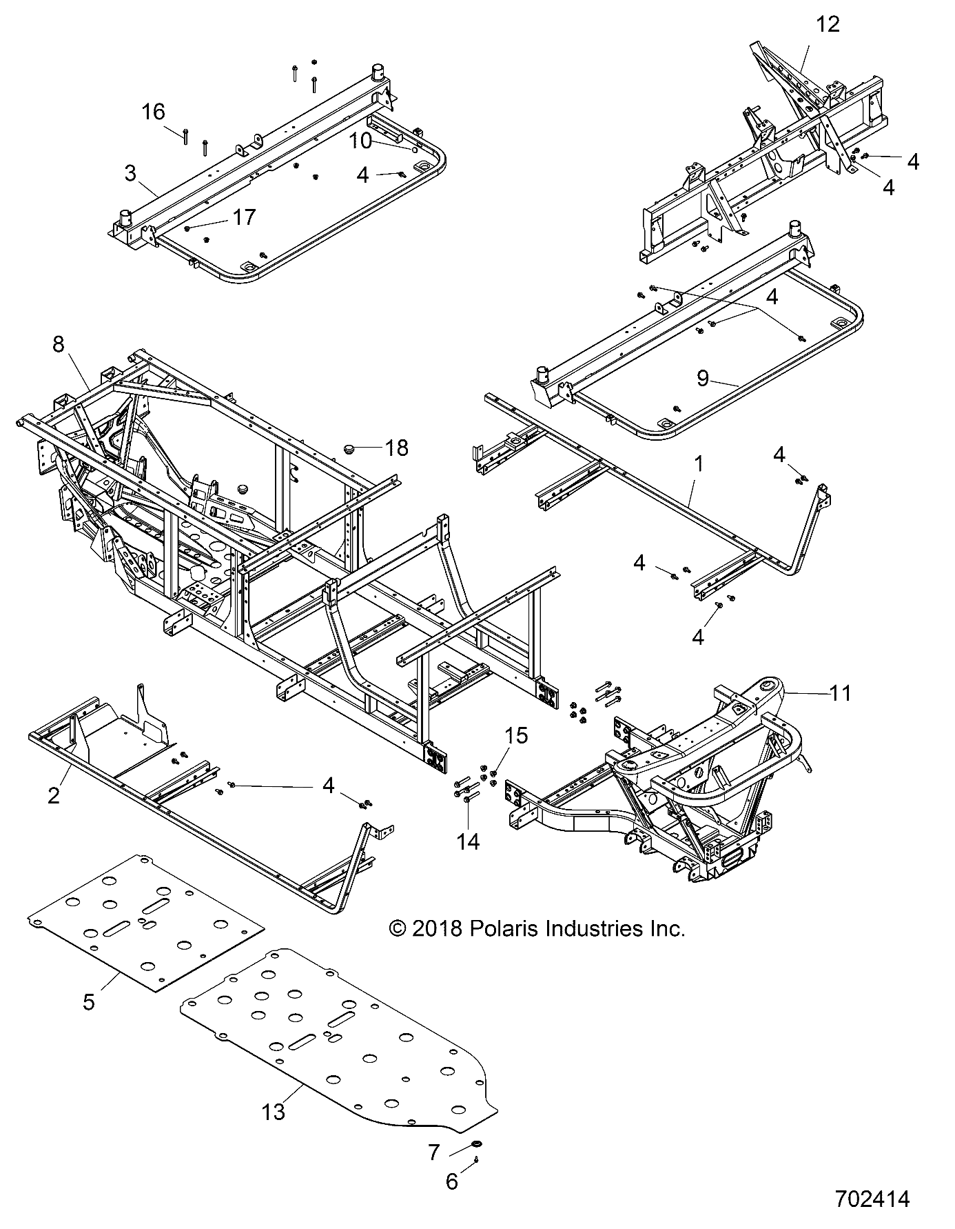 CHASSIS, FRAME - R20M4A57B1/B9/EBH (702414)