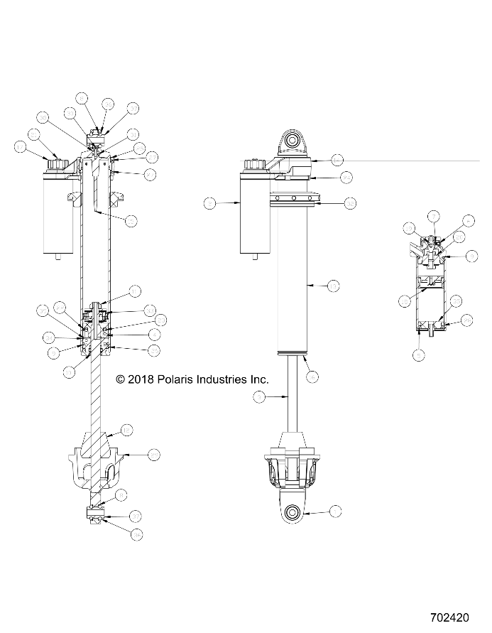 SUSPENSION, FRONT SHOCK INTERNALS - Z18VDE99FK/S99CK/FK (702420)