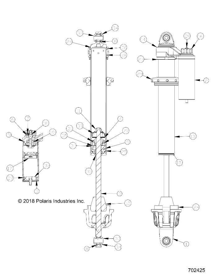 SUSPENSION, FRONT SHOCK INTERNALS - Z21N4M99AG (702425)