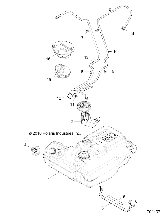 BODY, FUEL TANK - Z19VAA87A2/E87AK/AR/AA (702437)