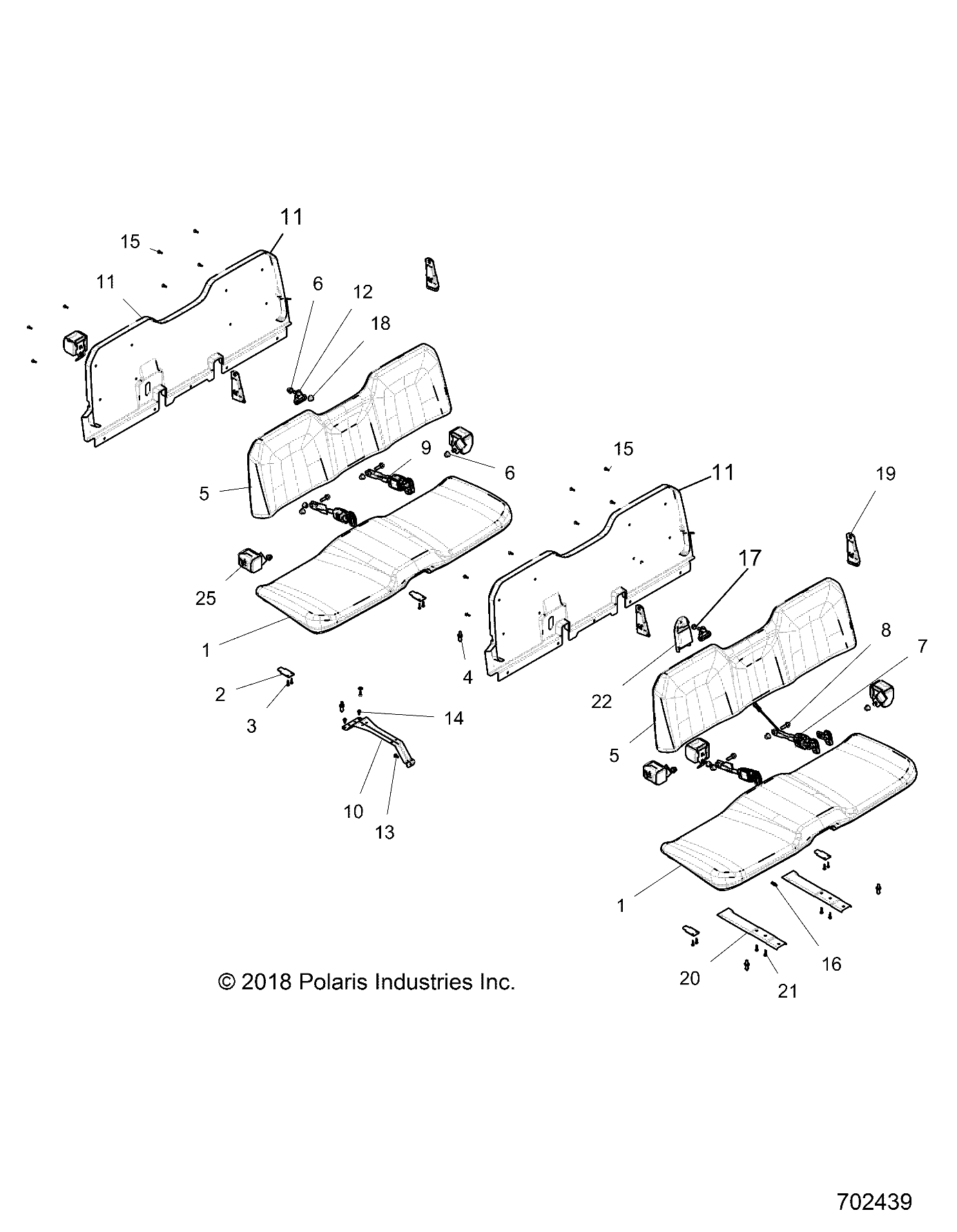 BODY, SEAT - R20CDA57A1/B1 (702439)