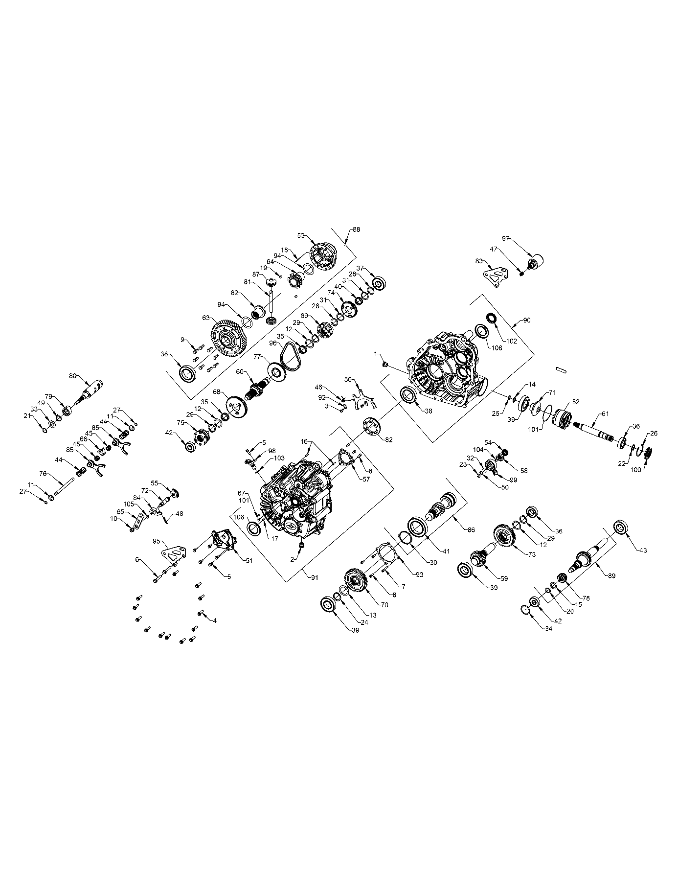 DRIVE TRAIN, MAIN GEARCASE INTERNALS - R19RRK99A9/AD/AJ/AP/B9/BD/BJ/BP (702456)