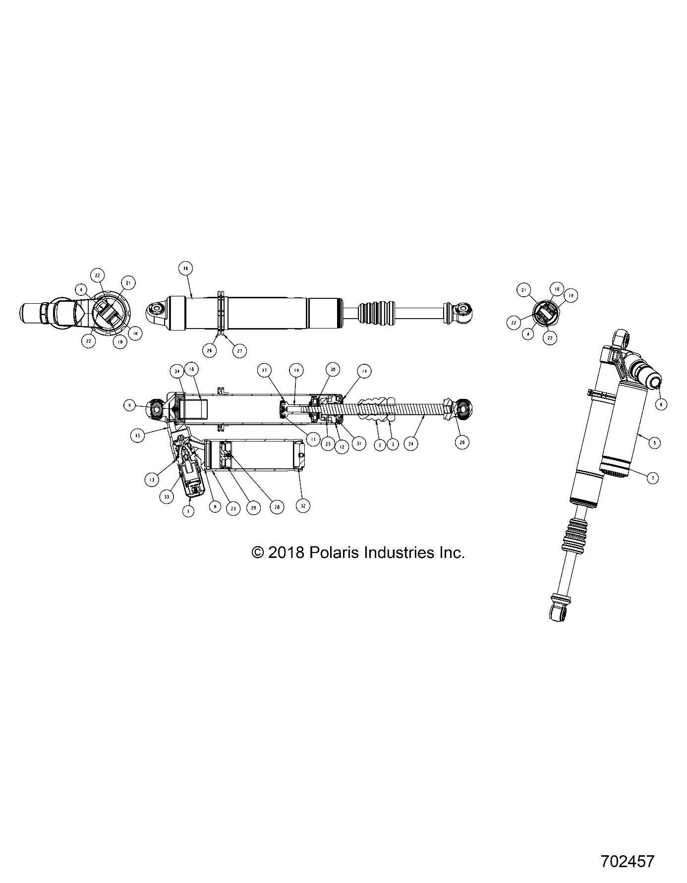 SUSPENSION, FRONT SHOCK (FROM 2/12/2018) - Z18VDL92NK (702457)