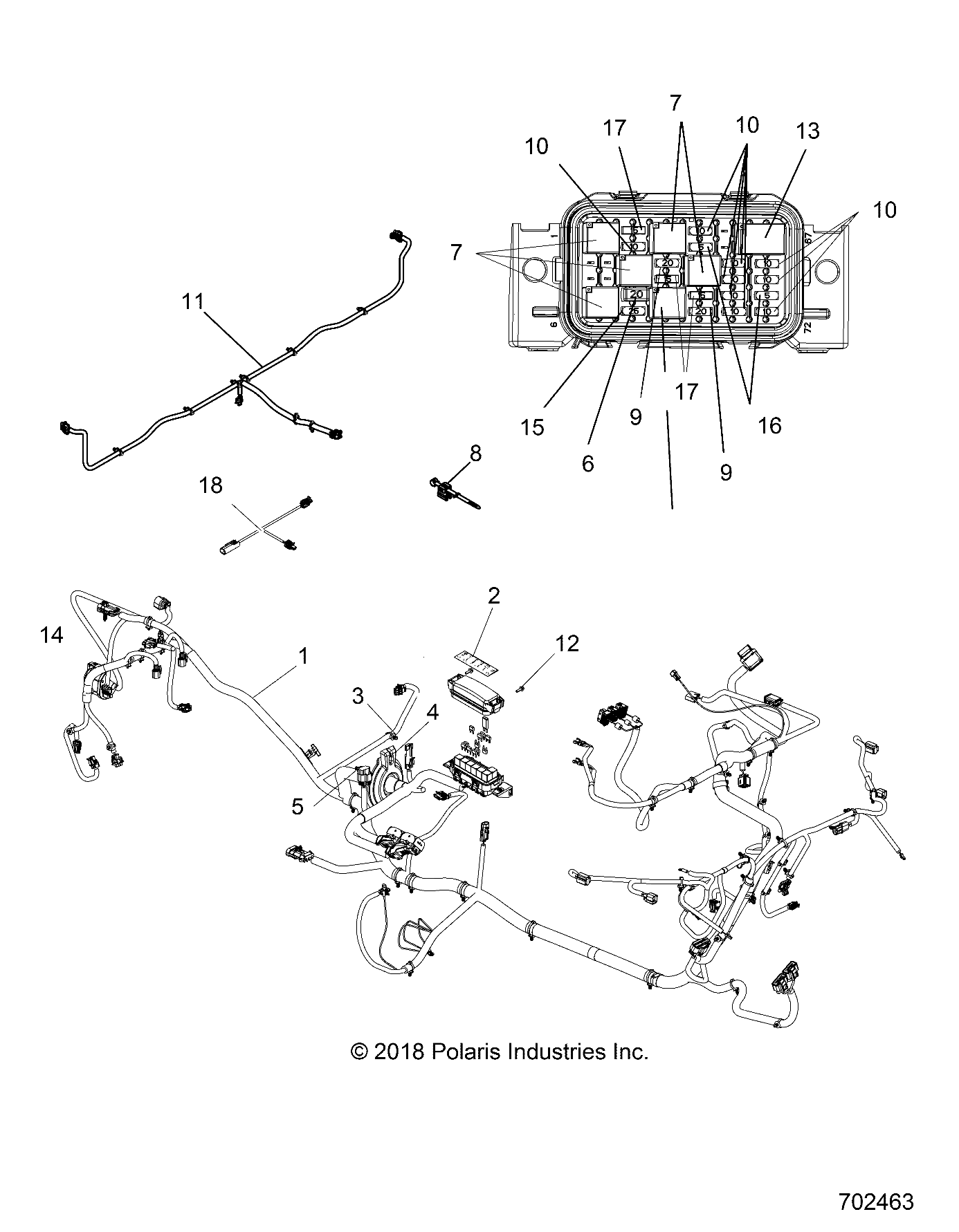 ELECTRICAL, HARNESS - R18RTE87F1/S87C1/F1 (702463)