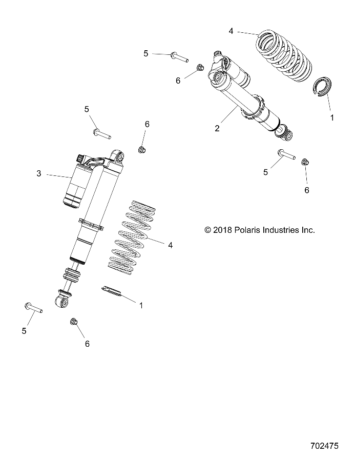 SUSPENSION, REAR SHOCK MOUNTING - Z19VBE99AM/BM/LM (702475)