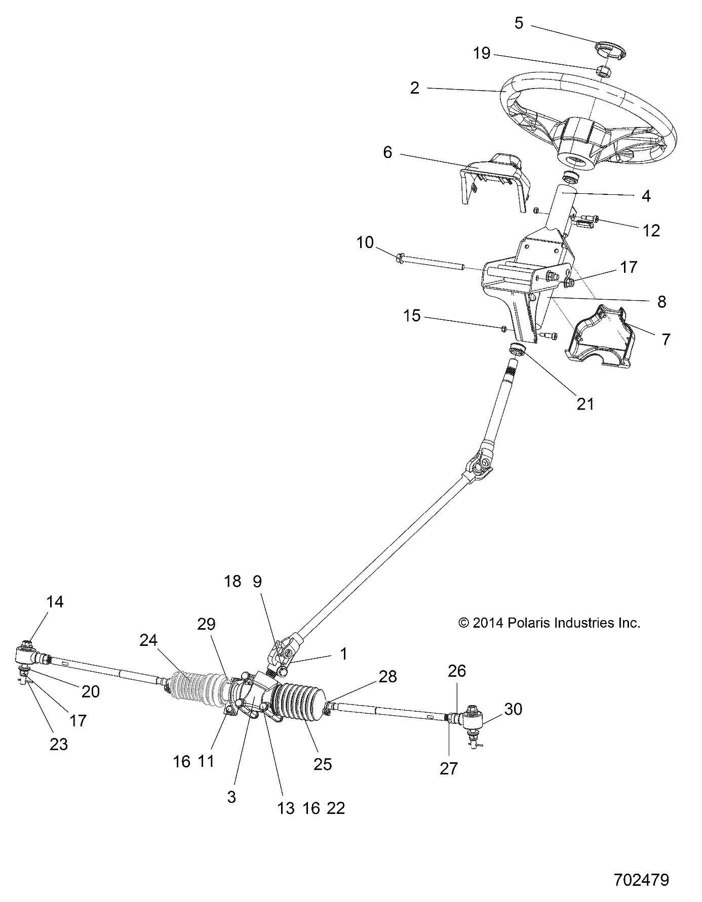 STEERING, STEERING ASM. - R15RMAEGJ/GC/EJ (702479)