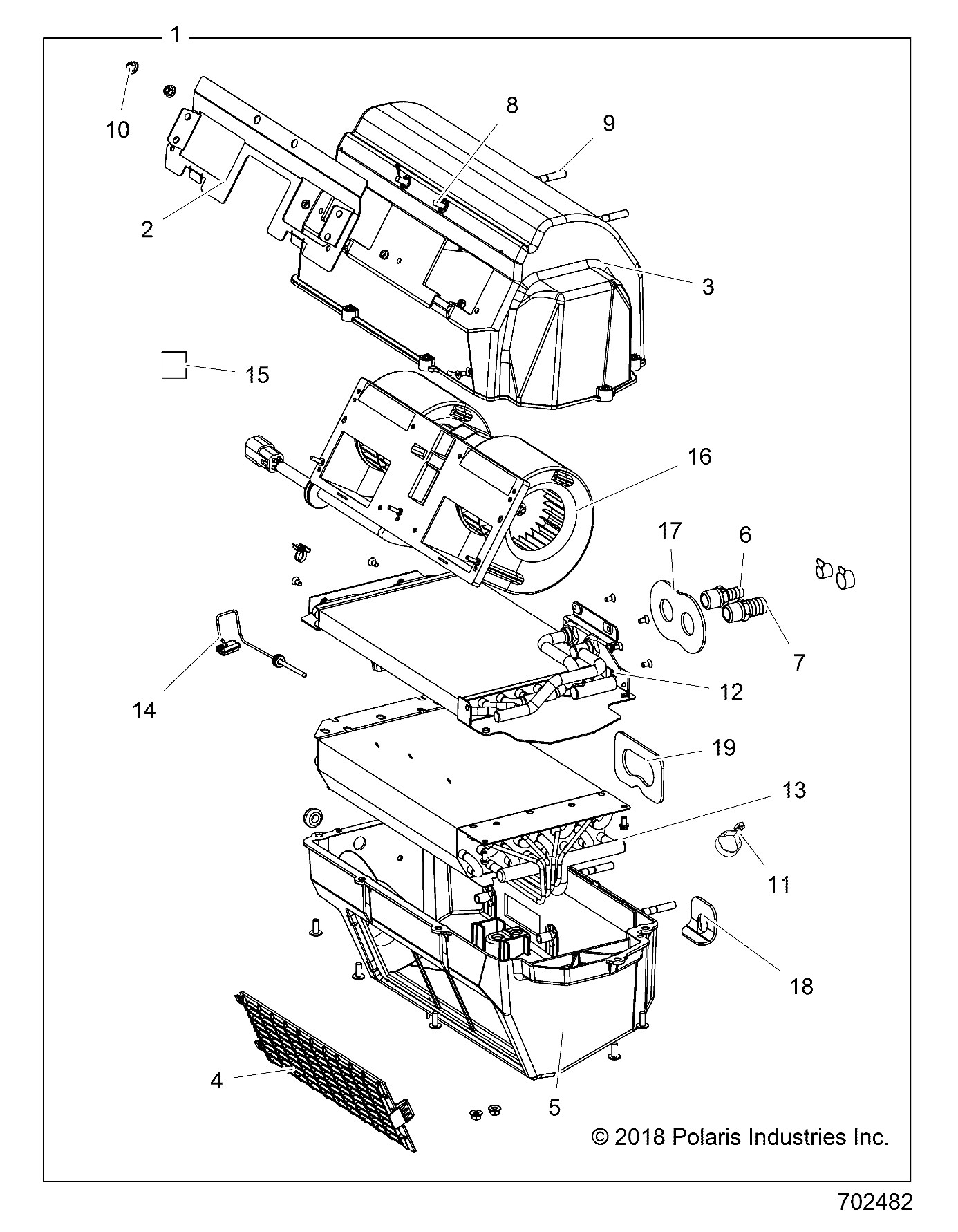 BODY, HVAC ASSEMBLY - R19RRW99A9/AD/AJ/AP/B9/BD/BJ/BP (702482)