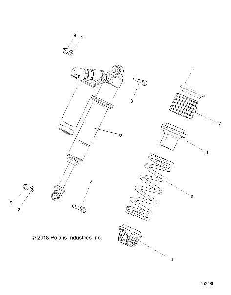 SUSPENSION, FRONT SHOCK MOUNTING - Z19VFE92AC/BC/AD/BD/AM/BM/LAG/BG (702489)