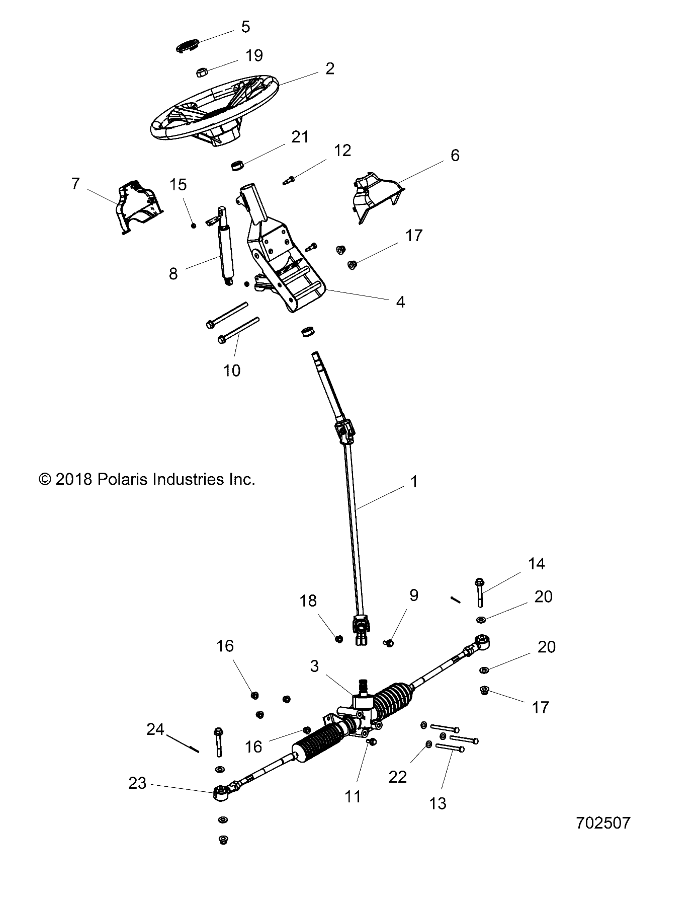 STEERING, STEERING ASM. - R16RMAL4G9 (702507)