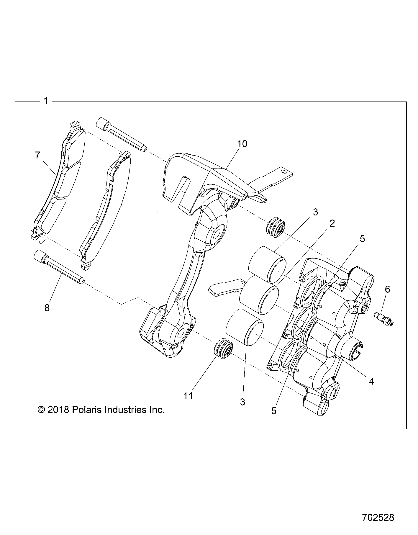 BRAKES, FRONT CALIPER - Z21P4E92AE/AN/BE/BN/L92AL/AT/BL/BT (C0702631-1)