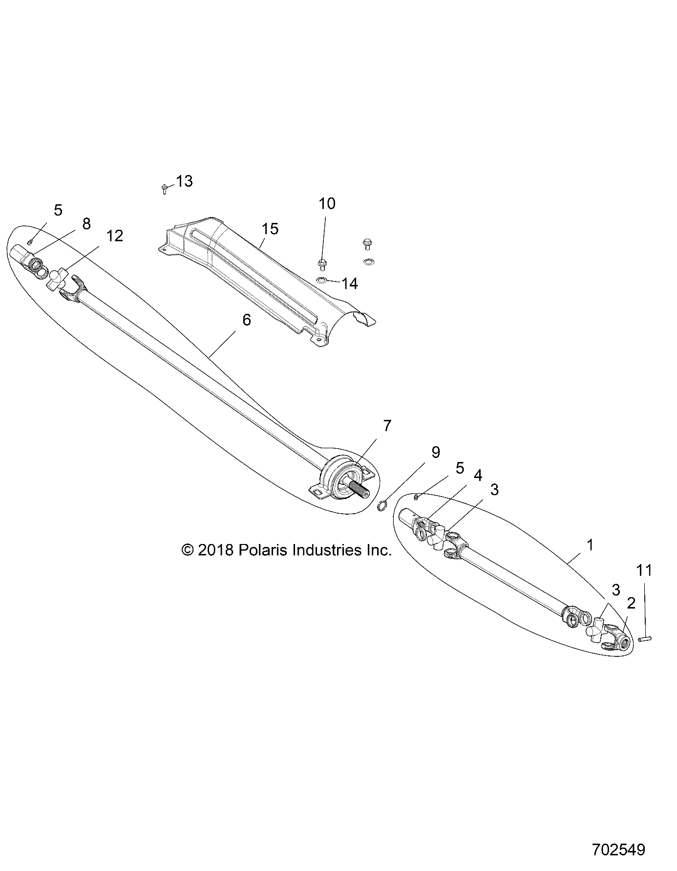 DRIVE TRAIN, FRONT PROP SHAFT - Z19VDE99FK/S99CK/FK (702549)