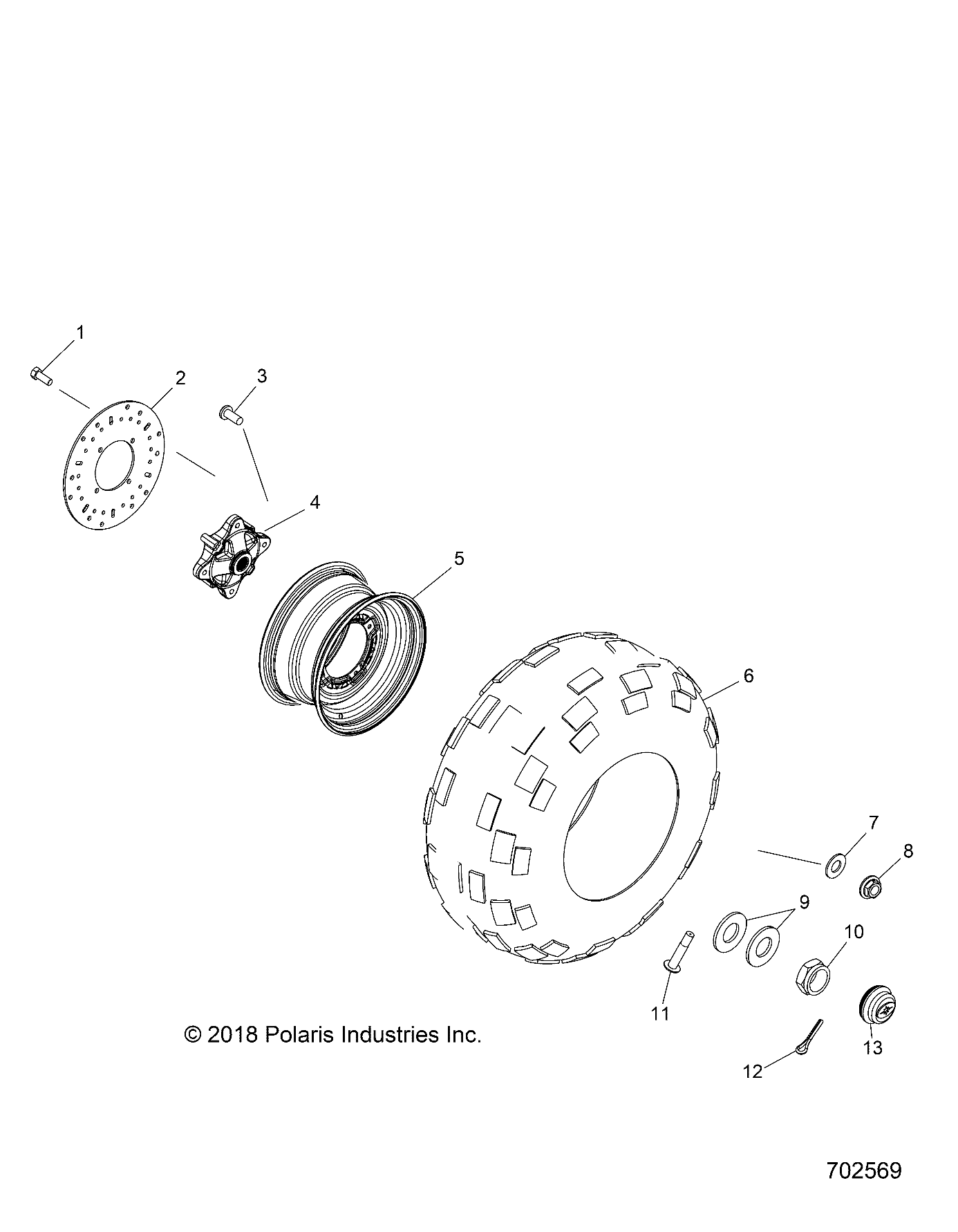 WHEELS, FRONT - R21MAAE4G8/G9 (702569)