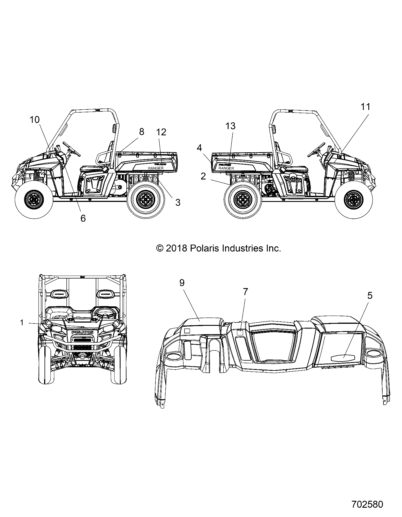 BODY, DECALS - R20MAE57D7 (702580)